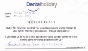 dental treatment review
